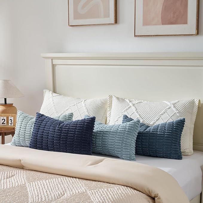 Fancy Homi 4 Packs Decorative Throw Pillow Covers - Image 5