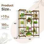 Bamworld Plant Stand Indoor Outdoor Hanging Shelf - Image 7