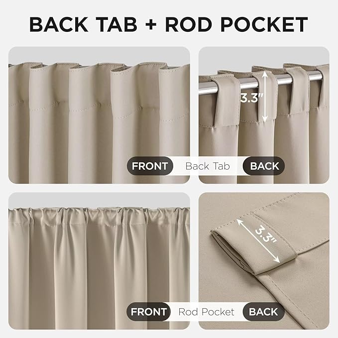 Joydeco 84 Inch Blackout Curtains - Image 3