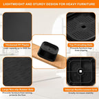 Furniture Risers Adjustable Bed Risers Heavy Duty Lifts Height 2", Square - Image 5