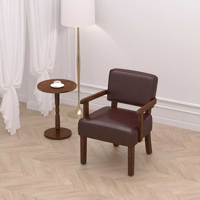 FAGAGA Accent Chair, PU Leather Living Room Chairs Oversized - Image 4