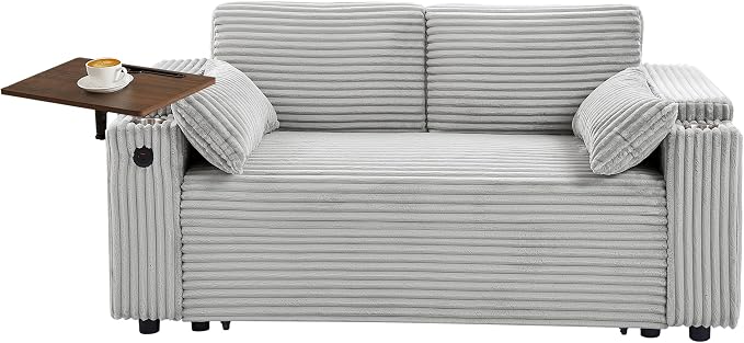 Auvsoce 65" 3-in-1 Pull-Out Convertible Sofa Bed - Image 7