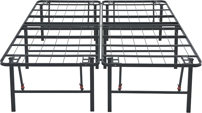 Amazon Basics Bed Frame with Storage, Foldable Metal Platform, Sturdy Steel - Image 7