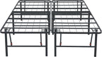 Amazon Basics Bed Frame with Storage, Foldable Metal Platform, Sturdy Steel - Image 7