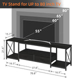 GYIIYUO TV Stand with Fabric Drawers - Image 2