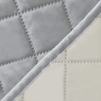 Easy-Going Reversible Couch Cover, 3 Cushion Sofa, Light Gray/Ivory | Machine - Image 6