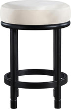 Meridian Furniture 977Cream-C Monette Collection Art Deco Counter Stool - Image 4