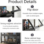 Display Cabinet with Acrylic Door, 5-Tier Curio Display Cabinet, Display Case - Image 3