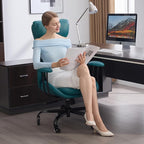 E-Motie Office Chair, Leather Desk Chair - Image 9