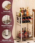 3-Tier Wine Rack Freestanding Floor - Image 4