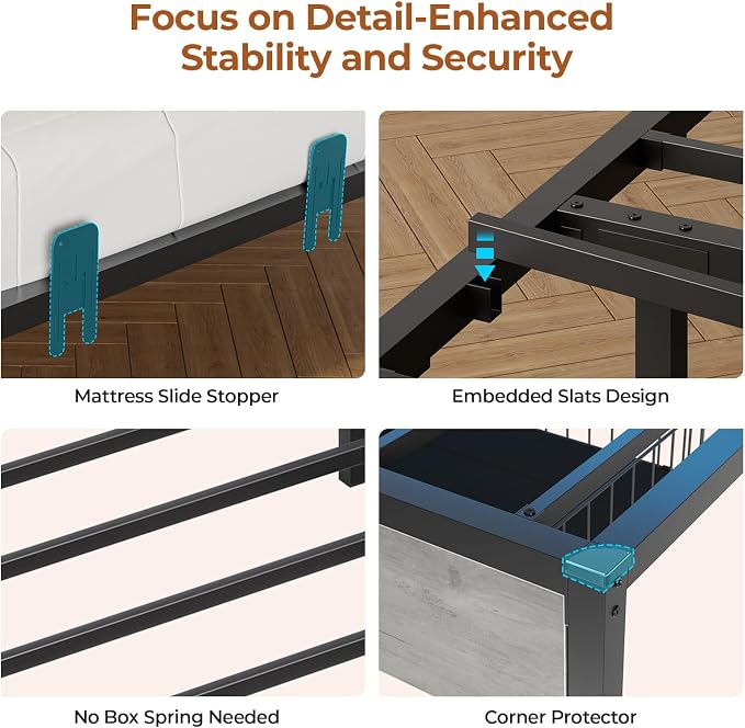 DICTAC Twin Corner Bed Frame - Image 9