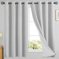 Yakamok White Linen Textured Curtains 63 Inches Long by Yakamok