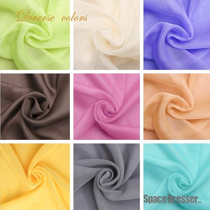 SpaceDresser Basic Rod Pocket Sheer Voile Window Curtain Liners White 2 Panels - Image 9