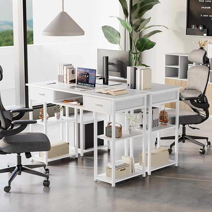 DUMOS 48" Small Computer Home Office Desk - Image 4