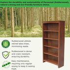 International Concepts, Solid Wood Bookcase 60" High, Adjustable Shelves - Image 3
