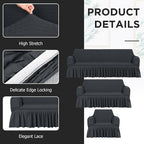 Fanfanwin 3 Pcs Sofa Slipcover Set - Image 3