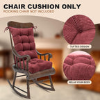 Lokex Rocking Chair Cushion Only, Tufted Non-Slip Comfortable Rocking Chair - Image 2