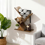 3-Tier Tree Book Shelves for Wall, Small Wall Mounted Shelves, Unique Hanging - Image 9
