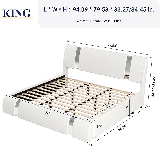 Allewie King Size Bed Frame - Image 2