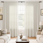 Extra Wide Linen Curtains for Living Room 108 Inch Length for Room Divider - Image 7