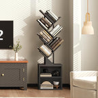 RALGEND Tree Bookshelf, 6 Tier Bookcase - Image 4