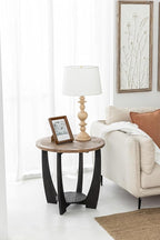 COZAYH Set of 2 Rustic Farmhouse End Tables - Image 2