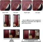 Chyhomenyc Burgundy Sheer Valances - Image 4
