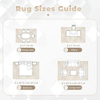 pmtsns Area Rugs 8x10 for Living Room: Washable Rug Modern Abstract Neutral - Image 8