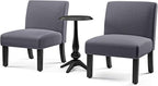Furniture of America Casey Transitional 2-Piece Wood Round Pedestal Accent - Image 4