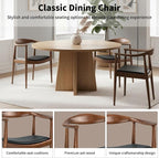 Kennedy Armchair, Mid Century Modern Dining Chair, PU Upholstered Kennedy Chair - Image 6