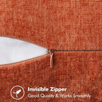 MIULEE Fall Decorative Lumbar Throw Pillow Covers 12x20 Inch Rust 2 Pack | - Image 2