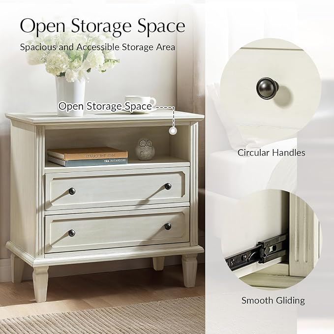 HULALA HOME Farmhouse End Table - Image 3