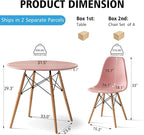 5-Piece Round Dining Table Set, Small 31.5" Kitchen Table Chairs Set of 4 Space - Image 2