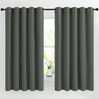 NICETOWN Blackout Bedroom Curtains 66 inches Long, Grommet Light Reducing by NICETOWN