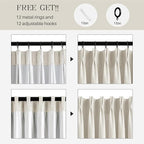 Pinch Pleated Linen Curtains 100% Blackout 95 Inches Long - Image 5
