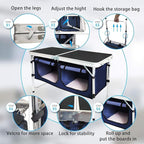 Folding Camping Table with Storage Compartment Aluminum Lightweight Camp - Image 7