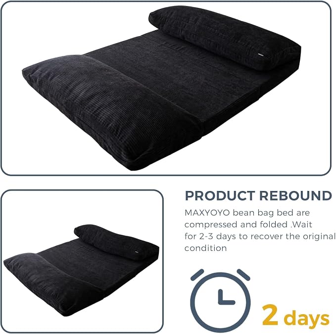 MAXYOYO Folding Sofa Bed, Extra Thick and Long Floor Sofa Convertible Sleeper - Image 7