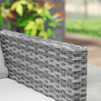 Outsunny 3 Pieces Patio Furniture Set, Wicker Conversation Bistro Set - Image 6