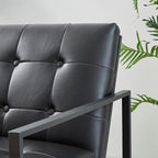 Glitzhome Mid Century Modern Accent Chair, Modern Living Room Chairs - Image 10
