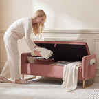48" End of Bed Bench, Modern Storage Benches - Image 6