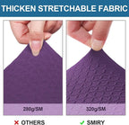 Smiry Waterproof Seat Covers for Dining Room Chairs Set of 2, Stretch Jacquard - Image 5
