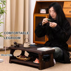 Japanese Tatami Coffee Table, Solid Wood Low Table - Image 8