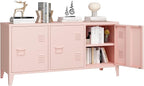 MIOCASA Metal Storage Cabinet, 3 Door TV Stand, Metal TV Cabinet by MIOCASA