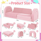 Kids Modular Play Sofa Convertible Foam Play Mat, Transformable Into a Game - Image 2