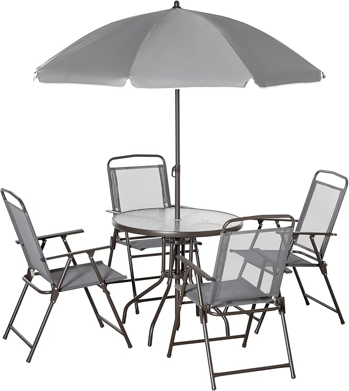 Outsunny 6 Piece Patio Dining Set by Outsunny