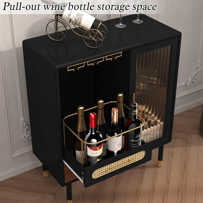 ARTPOWER Modern Coffee Bar Cabinet - Image 4