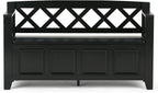 SIMPLIHOME Amherst Entryway Storage Bench - Image 8