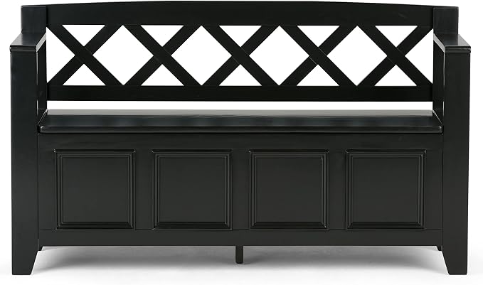 SIMPLIHOME Amherst Entryway Storage Bench - Image 8