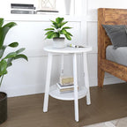 sthmec Side Table, Small Round End Table - Image 2