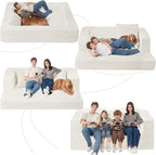 Futon Sofa Bed with Pillow, 3-in-1 Sleeper Sofa Bed with Removable Cover - Image 9